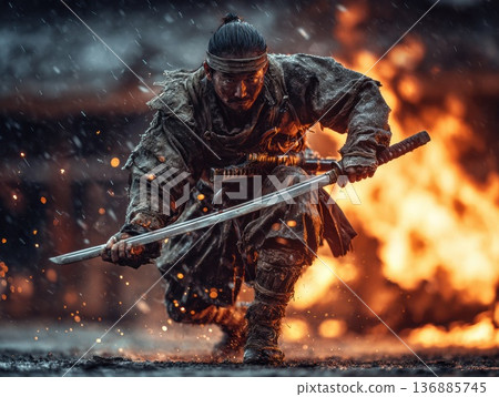 戰國時代的戰場：雨中武士 136885745