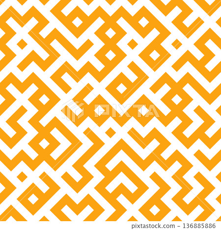 maze pattern with geometric lines, repeating tiles labyrinth puzzle game background vector art 136885886