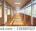 School corridor (daytime) 136885927