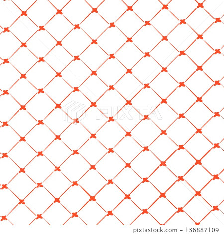 Red diamond mesh pattern Red diamond mesh pattern 136887109