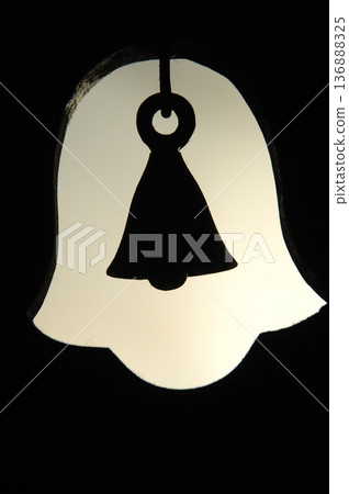 Metal Bell in a temple Metal Bell in a temple 136888325