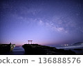 The Milky Way rising over the torii gate <Shirahama Shrine> 136888576