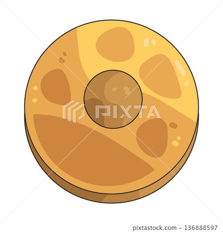 Illustration of gong 136888597