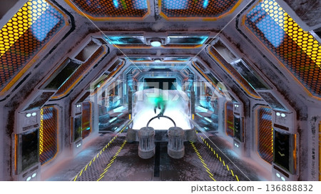 Spacecraft hangar Spacecraft hangar 136888832