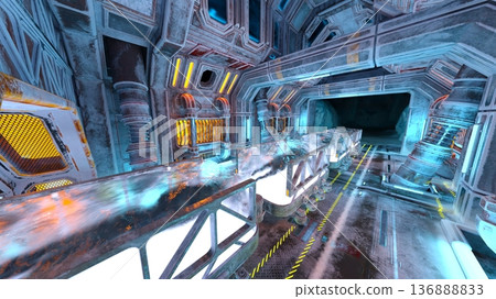 Spacecraft hangar Spacecraft hangar 136888833