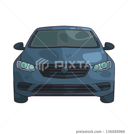 Illustration of sedan Illustration of sedan 136888966