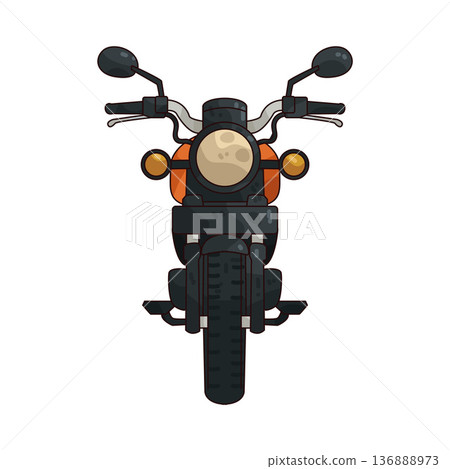 Illustration of motorcycle 136888973