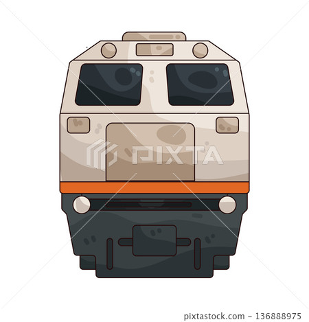 Illustration of train Illustration of train 136888975