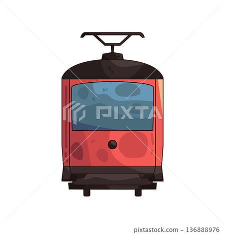 Illustration of tram Illustration of tram 136888976