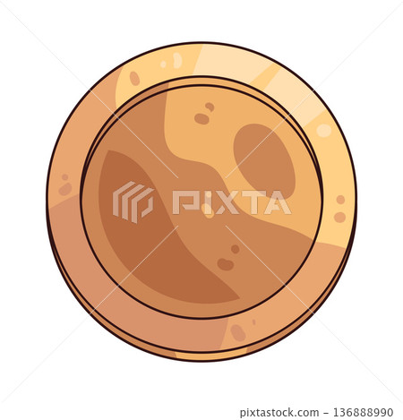 Illustration of coin Illustration of coin 136888990