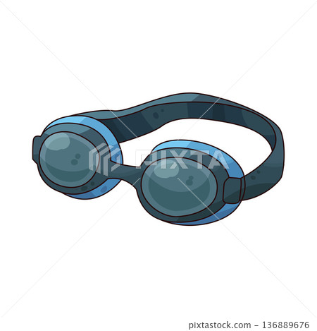 Illustration of Swimming goggles Illustration of Swimming goggles 136889676