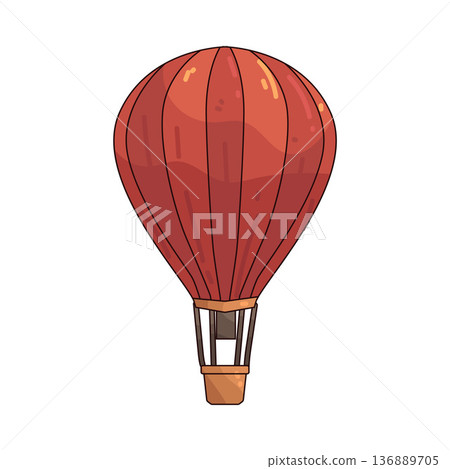 Illustration of hot air balloon 136889705