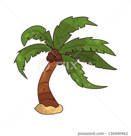 Illustration of Palm Tree Illustration of Palm Tree 136890462