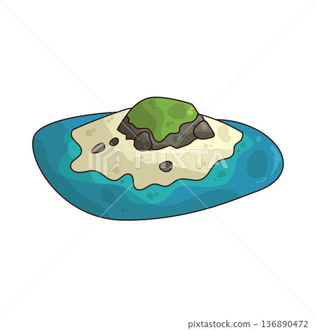 Illustration of island Illustration of island 136890472