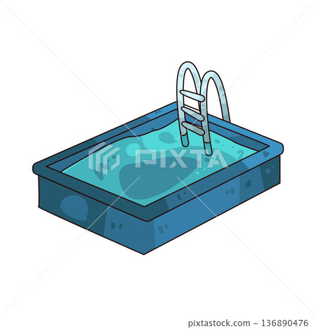 Illustration of Swimming Pool Illustration of Swimming Pool 136890476