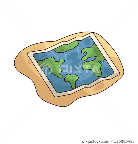 Illustration of map  136890485