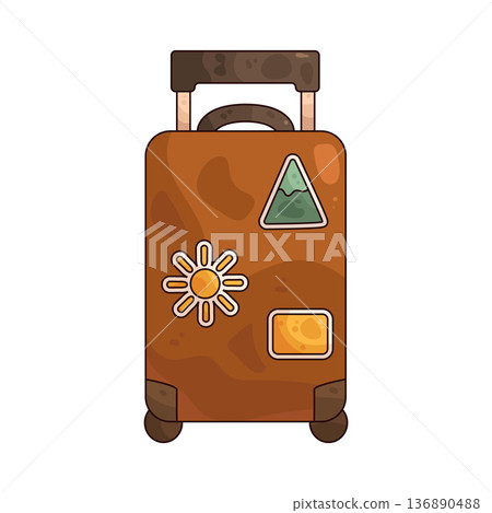 Illustration of Luggage Illustration of Luggage 136890488