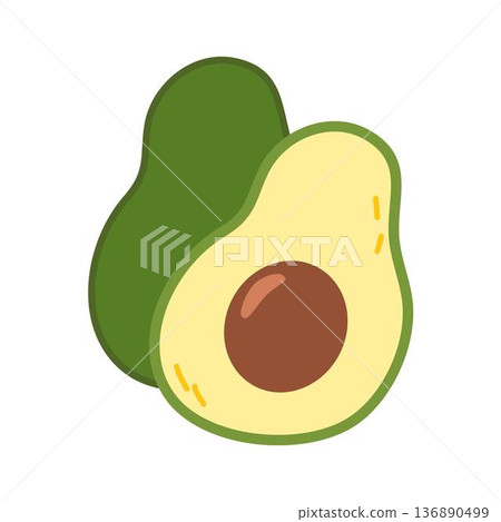 Avocado Fruit Illustration 136890499