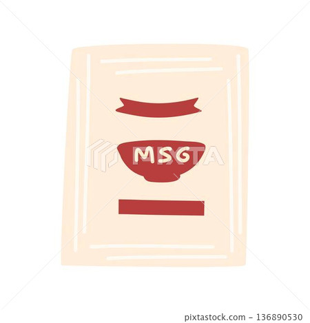 Pack of Monosodium Glutamate MSG Pack of Monosodium Glutamate MSG 136890530