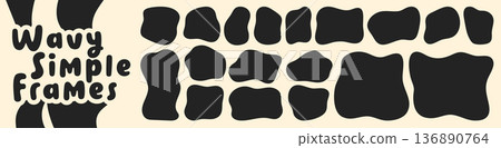 Cute simple shapes. 136890764