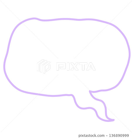 Light purple unstable speech bubble 136890999