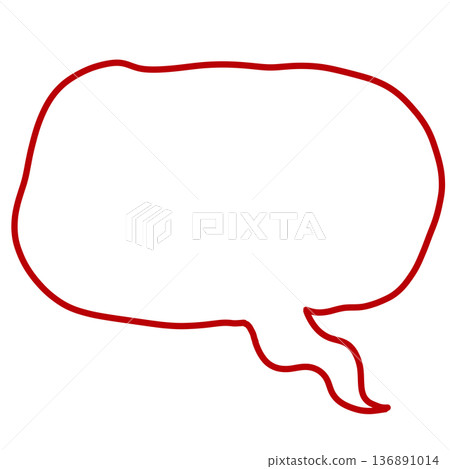Dark red unstable speech bubble Dark red unstable speech bubble 136891014
