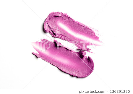 Lipstick sample on a white background 136891250