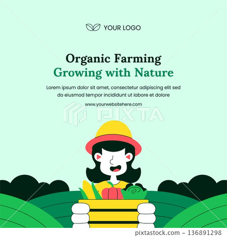 Organic Farming Process Flat Cartoon Hand Drawn Illustration Design Organic Farming Process Flat Cartoon Hand Drawn Illustration Design 136891298