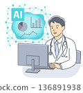 利用人工智慧分析醫療數據以提高工作效率的男性醫生 136891938