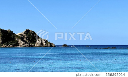 沖繩縣慶良間群島渡嘉敷島上的阿波連海灘 136892014