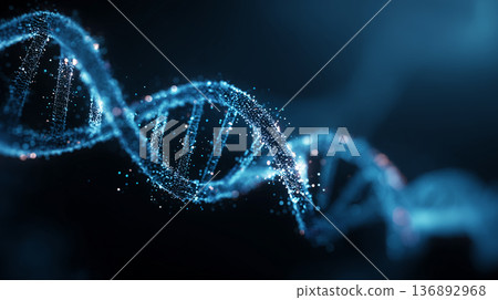 DNA螺旋基因體分析圖 | 醫學技術資料 136892968