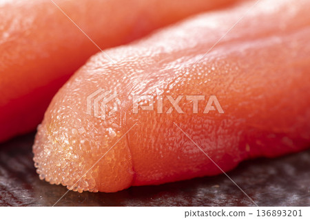 Fresh and delicious cod roe 136893201