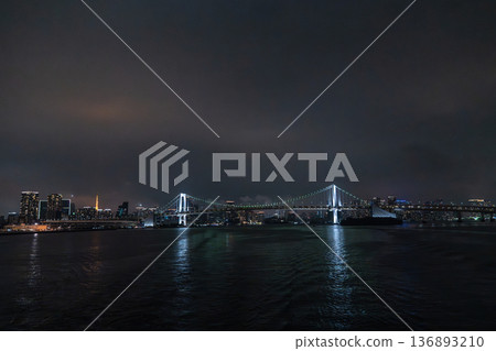 Night view of Rainbow Bridge Night view of Rainbow Bridge 136893210
