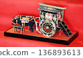 A tiered oxcart, from a diagonal side view 136893613