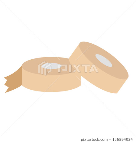 Illustration of gum tape 136894024