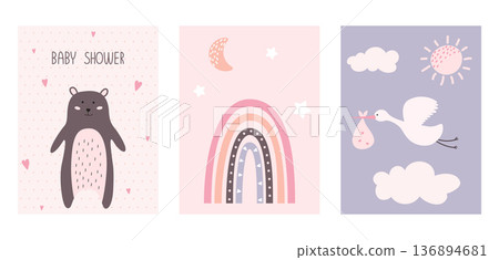 baby shower design 136894681
