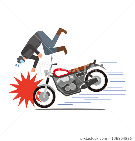 男子被捲入摩托車事故 136894886