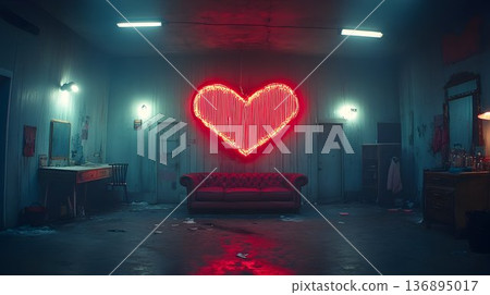 Neon Heart in a Desolate Room Neon Heart in a Desolate Room 136895017