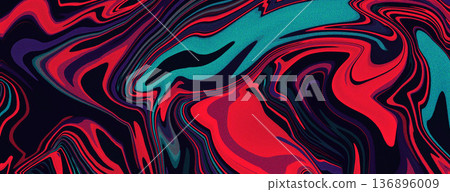 High contrast red and teal abstract marble swirl background High contrast red and teal abstract marble swirl background 136896009