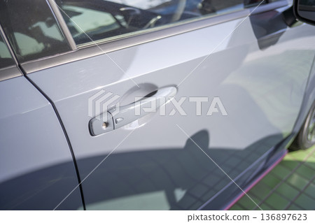 Car door knob door handle simple material Car door knob door handle simple material 136897623