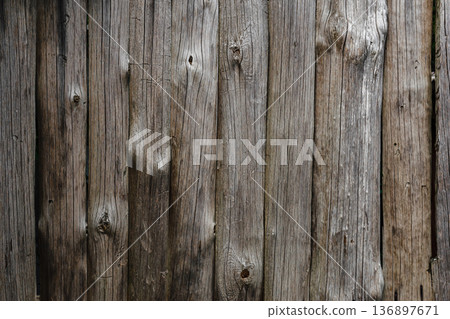 wooden fence made of old textured boards used as a background image wooden fence made of old textured boards used as a background image 136897671
