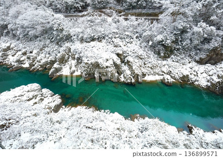 【德島縣】大步危峽的雪花 136899571