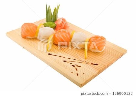 roll with spicy stuffing 136900123