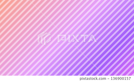 可愛的漸層斜條紋背景素材,16:9 尺寸 可愛的漸層斜條紋背景素材,16:9 尺寸 136900157