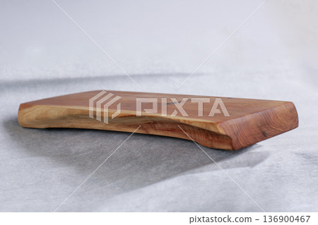 big isolated wood board, unique handmade kitchenware big isolated wood board, unique handmade kitchenware 136900467