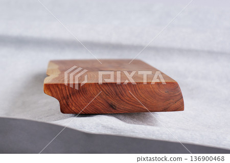 big isolated wood board, unique handmade kitchenware big isolated wood board, unique handmade kitchenware 136900468