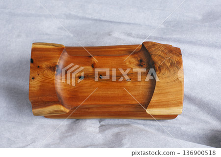 big isolated wood bowl, unique handmade kitchenware big isolated wood bowl, unique handmade kitchenware 136900518