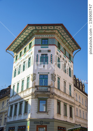 Downtown Ljubljana, the capital of Slovenia 136900747