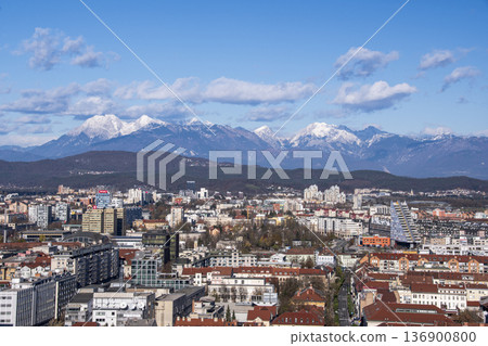 Downtown Ljubljana, the capital of Slovenia Downtown Ljubljana, the capital of Slovenia 136900800