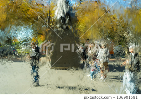Water wall at the National Gallery of Victoria in Melbourne, Australia 136901581